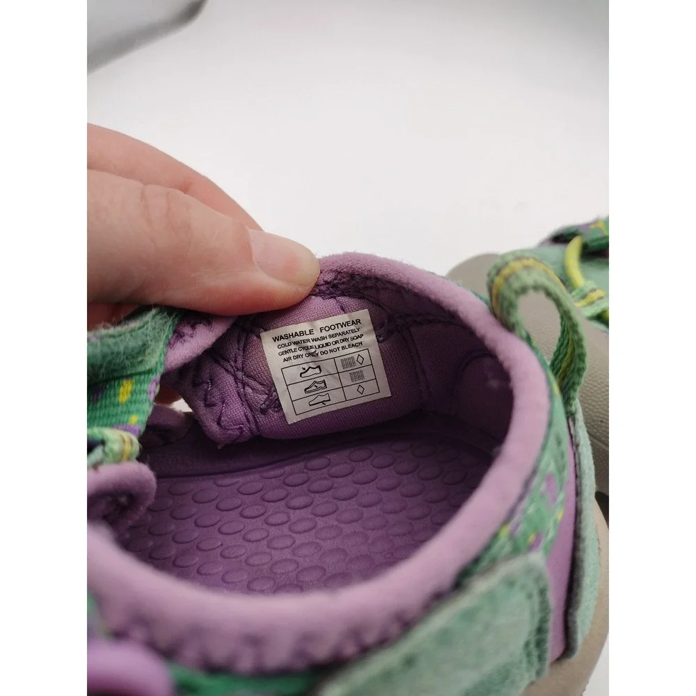 Keen Newport H2 Kids Green Purple Water Sandals Hiking Shoes Size 12 1025063